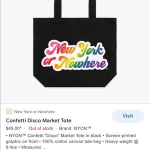 New York or Nowhere NWT Tote